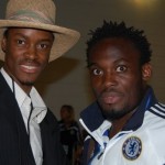 L-R: Ibrahim Dabo and Micheal Essien. The Ghanaian midfielder has played a central role in the chelsea midfield.