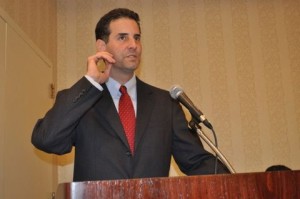 Congressman John Sarbanes attended the BEYA STEM Conference and was on a panel. He spoke on Health Care... Photo Credit: Ibrahim Dabo.