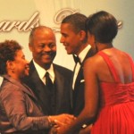 L-R: Congresswoman Barbara Lee, Congressman Donald Payne, President Barack Obama and First Lady Michelle Obama. Photo Credit: Ibrahim Dabo.