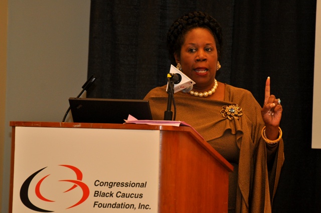 Congresswoman Sheila Jackson Lee said the Annual Legislative Conference is a place to inform and equip people to go fight the obstacles of foreclosure, faulty criminal justice system and bad education system. Photo Credit: Ibrahim Dabo.