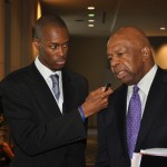 L-R: Ibrahim Dabo and Congressman Elijah E. Cummings. Issues confronting people of color should be addressed - Cummings. Photo Credit: J.K. 