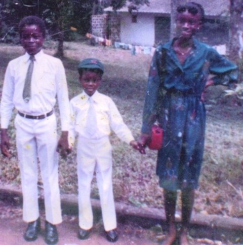 From left to right: Ishmael, Ibrahim and Miatta Dabo.