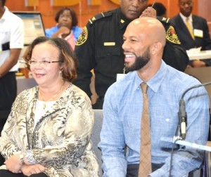 Common and his mother
